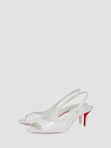Christian Louboutin Women's Sofia Z 60MM Sandals - Bianco - Size 10 | Thumbnail 2