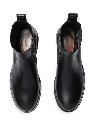 Burberry Men's Pembroke Leather Boots | Thumbnail 4 Burberry Men's Pembroke Leather Boots | Thumbnail 4