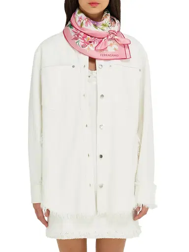 Ferragamo Women's Primavera Silk Scarf - Rosa | Thumbnail 2