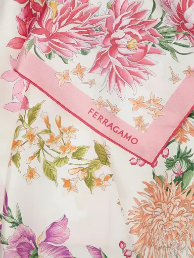 Ferragamo Women's Primavera Silk Scarf - Rosa | Thumbnail 3