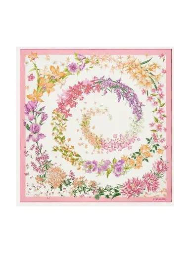 Ferragamo Women's Primavera Silk Scarf - Rosa | Thumbnail 1