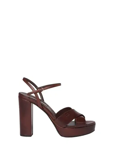 Miu Miu Women's Leather Platform Sandals | Thumbnail 1 Miu Miu Women's Leather Platform Sandals | Thumbnail 1