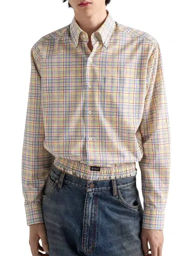 Prada Men's Cotton Shirt | Thumbnail 3