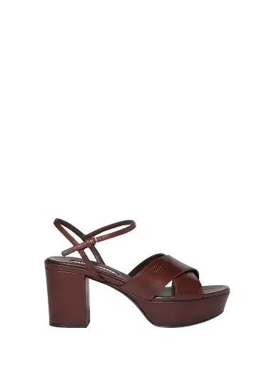 Miu Miu Women's Leather Platform Sandals | Thumbnail 1 Miu Miu Women's Leather Platform Sandals | Thumbnail 1
