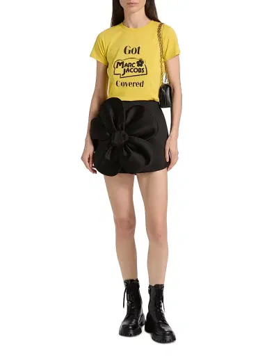 Marc Jacobs Women's Femme Slim-Fit T-Shirt - Yellow Multi - Size XS | Thumbnail 2 Marc Jacobs Women's Femme Slim-Fit T-Shirt - Yellow Multi - Size XS | Thumbnail 2