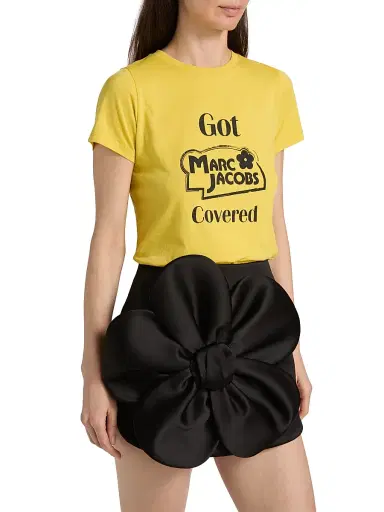Marc Jacobs Women's Femme Slim-Fit T-Shirt - Yellow Multi - Size XS | Thumbnail 4 Marc Jacobs Women's Femme Slim-Fit T-Shirt - Yellow Multi - Size XS | Thumbnail 4