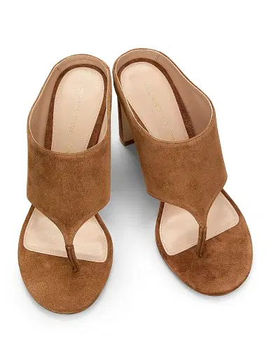 Stuart Weitzman Women's Babette 85MM Suede Sandals | Thumbnail 4 Stuart Weitzman Women's Babette 85MM Suede Sandals | Thumbnail 4