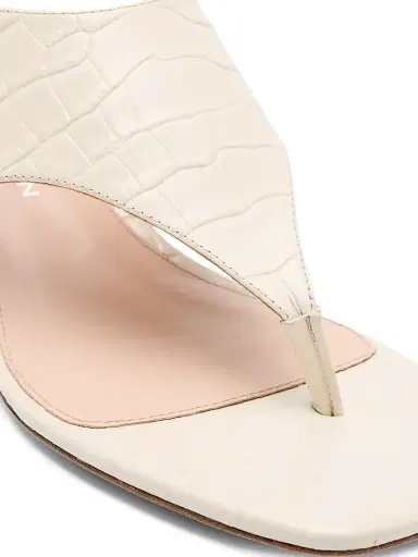 Stuart Weitzman Women's Baby Babette 40MM Leather Slingback Sandals - Linen - Size 9.5 | Thumbnail 6 Stuart Weitzman Women's Baby Babette 40MM Leather Slingback Sandals - Linen - Size 9.5 | Thumbnail 6