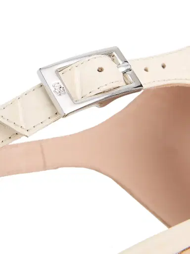 Stuart Weitzman Women's Baby Babette 40MM Leather Slingback Sandals - Linen - Size 9.5 | Thumbnail 7 Stuart Weitzman Women's Baby Babette 40MM Leather Slingback Sandals - Linen - Size 9.5 | Thumbnail 7