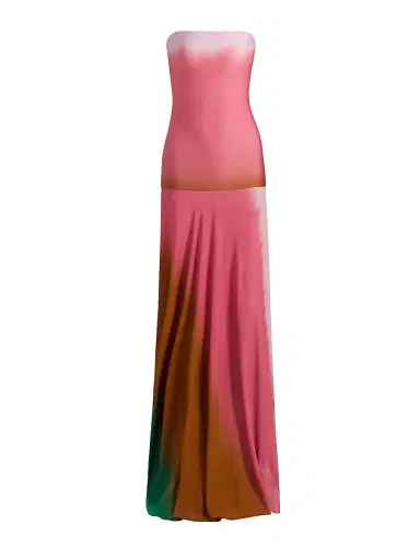 Silvia Tcherassi Women's Inari Tie-Dye Crepe Strapless Maxi dress - Oasis - Size Small | Thumbnail 1 Silvia Tcherassi Women's Inari Tie-Dye Crepe Strapless Maxi dress - Oasis - Size Small | Thumbnail 1