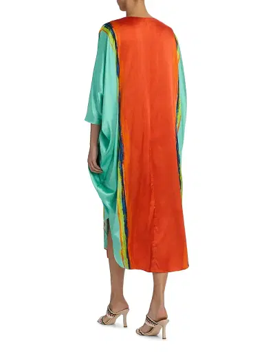 Silvia Tcherassi Women's Nidia Abstract Draped V-Neck Tunic | Thumbnail 5 Silvia Tcherassi Women's Nidia Abstract Draped V-Neck Tunic | Thumbnail 5