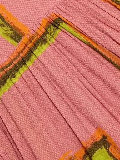 Silvia Tcherassi Women's Dorelia Geometric Halterneck Maxi Dress - Neon Blossom - Size Medium | Thumbnail 7