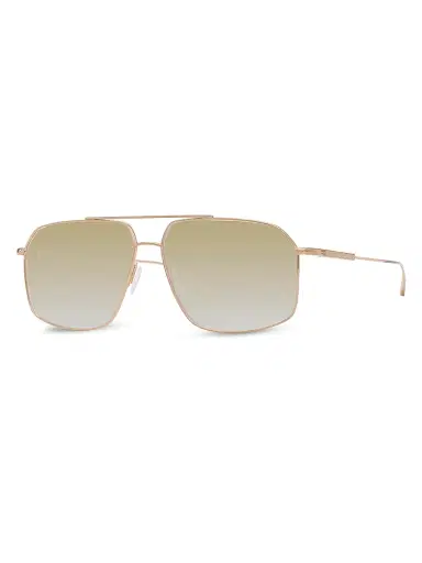 BARTON PERREIRA Women's Renzo 60MM Pilot Sunglasses - Gold Yellow Mirror | Thumbnail 1
