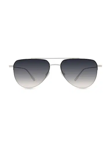 BARTON PERREIRA Women's McNair 55MM Aviator Sunglasses - Platinum Basalt | Thumbnail 2 BARTON PERREIRA Women's McNair 55MM Aviator Sunglasses - Platinum Basalt | Thumbnail 2