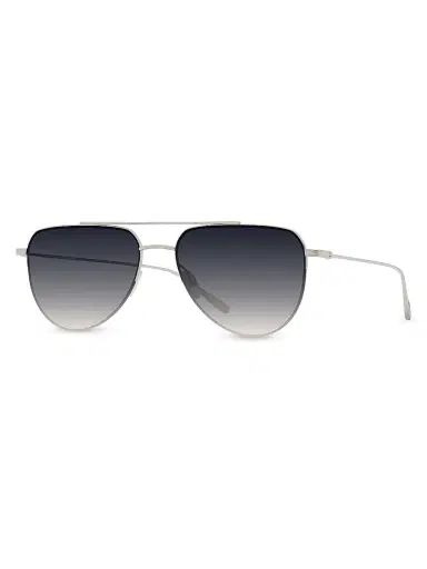 BARTON PERREIRA Women's McNair 55MM Aviator Sunglasses - Platinum Basalt | Thumbnail 1 BARTON PERREIRA Women's McNair 55MM Aviator Sunglasses - Platinum Basalt | Thumbnail 1