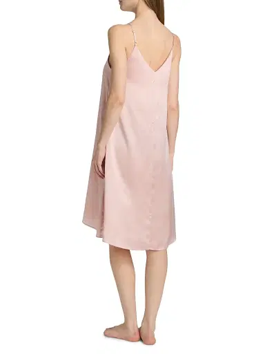 Papinelle Women's Audrey Silk Slip Nightie - Pink - Size Small | Thumbnail 4 Papinelle Women's Audrey Silk Slip Nightie - Pink - Size Small | Thumbnail 4