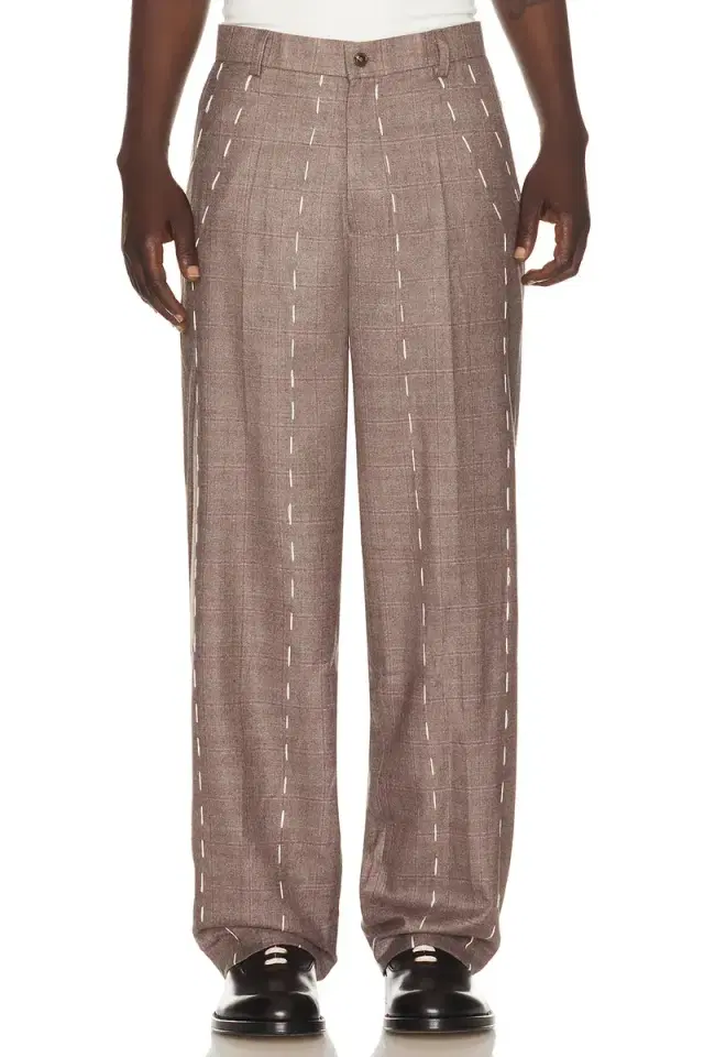 KidSuper Face Embroidered Suit Bottom