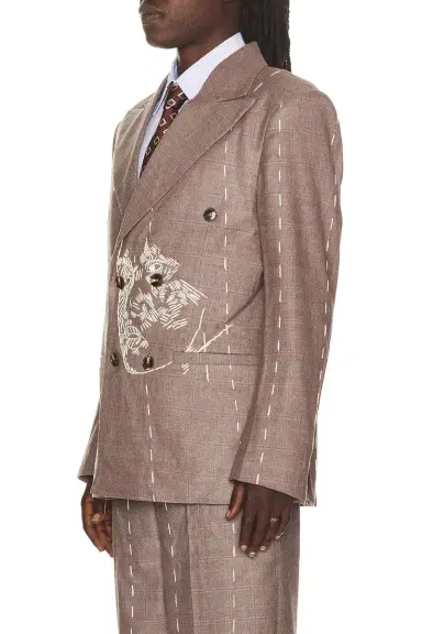 KidSuper Face Embroidered Suit Jacket | Thumbnail 2 KidSuper Face Embroidered Suit Jacket | Thumbnail 2