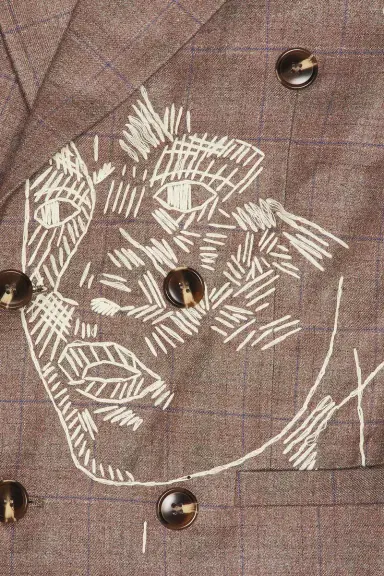 KidSuper Face Embroidered Suit Jacket | Thumbnail 6 KidSuper Face Embroidered Suit Jacket | Thumbnail 6