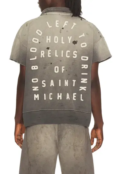 SAINT Mxxxxxx Saint Short Sleeve Half Zip Sweat | Thumbnail 2