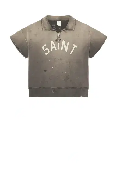 SAINT Mxxxxxx Saint Short Sleeve Half Zip Sweat | Thumbnail 4