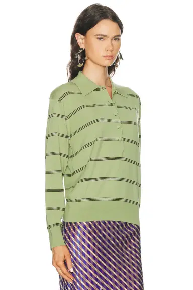 Dries Van Noten Tuno Polo Top | Thumbnail 2