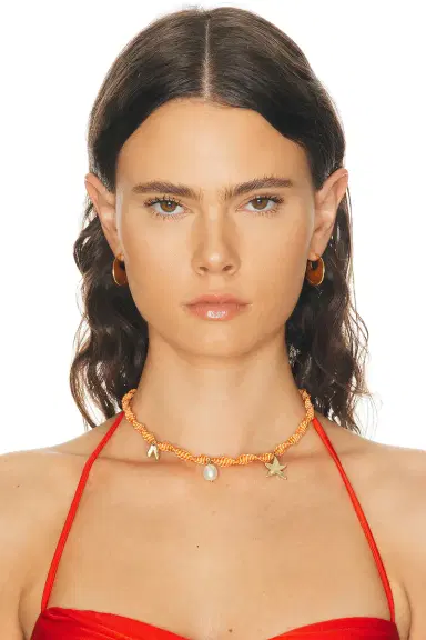 ALÉMAIS Calypso Macrame Charm Necklace | Thumbnail 2