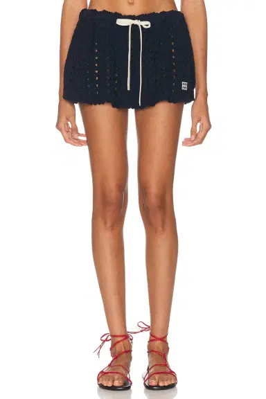 Miu Miu Crochet Mini Skirt | Thumbnail 1 Miu Miu Crochet Mini Skirt | Thumbnail 1