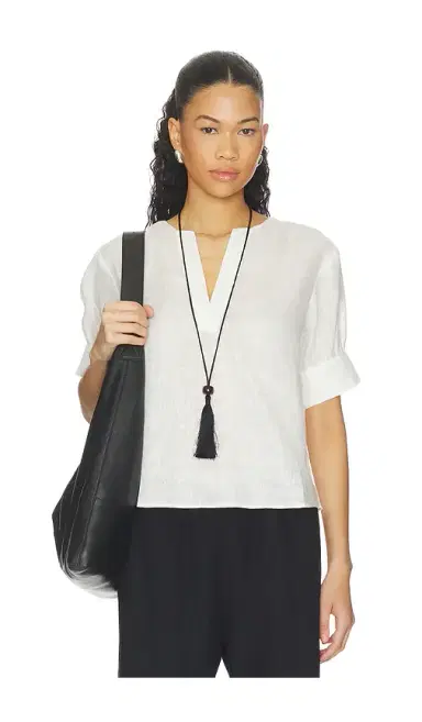 Frame The V-neck Popover Top | Thumbnail 5 Frame The V-neck Popover Top | Thumbnail 5