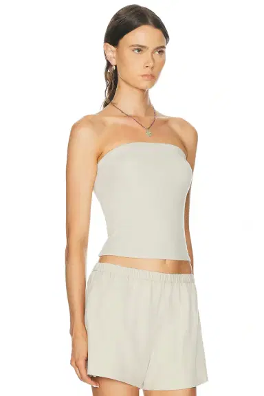 ENZA COSTA Cotton Rib Bandeau Top | Thumbnail 2 ENZA COSTA Cotton Rib Bandeau Top | Thumbnail 2