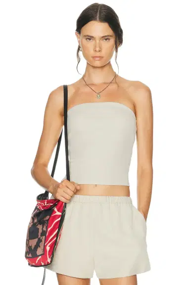 ENZA COSTA Cotton Rib Bandeau Top | Thumbnail 1 ENZA COSTA Cotton Rib Bandeau Top | Thumbnail 1