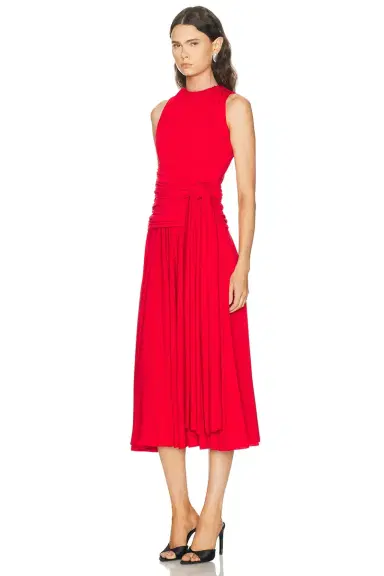 Brandon Maxwell Isadora Draped Jersey Dress | Thumbnail 3