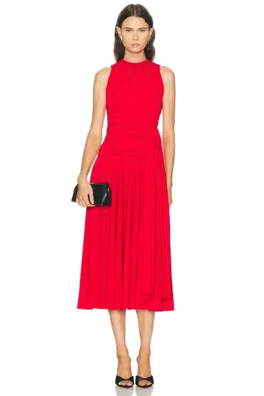 Brandon Maxwell Isadora Draped Jersey Dress | Thumbnail 1