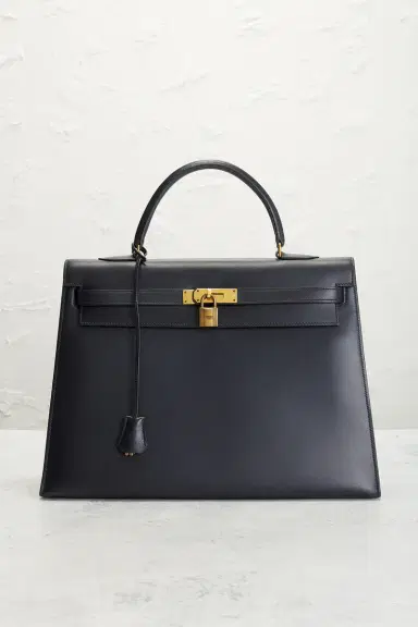 HERMÈS 1977 Box Kelly 35 Handbag | Thumbnail 2