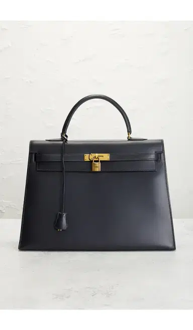 HERMÈS 1977 Box Kelly 35 Handbag | Thumbnail 11