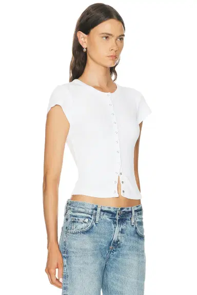 Citizens of Humanity Tabi Short Sleeve Cardigan | Thumbnail 2 Citizens of Humanity Tabi Short Sleeve Cardigan | Thumbnail 2