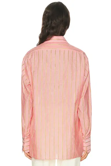 RENGGLI Stripe Boxy Long Sleeve Button Up Shirt | Thumbnail 3 RENGGLI Stripe Boxy Long Sleeve Button Up Shirt | Thumbnail 3