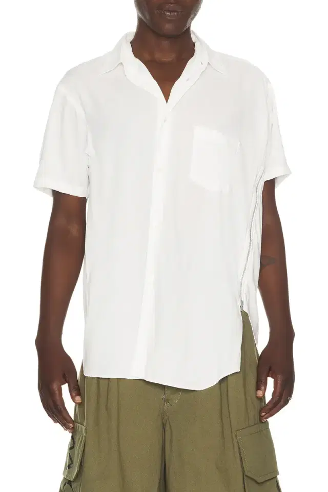 COMME des GARCONS SHIRT Poplin Zipper Shirt