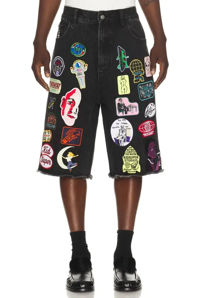 KidSuper Patches Denim Short