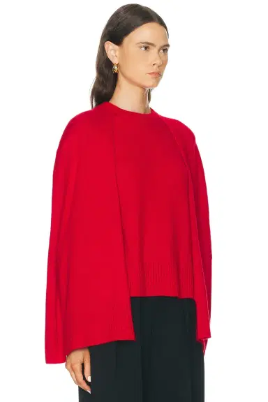 TOTEME Crew Cape Knit Sweater | Thumbnail 2