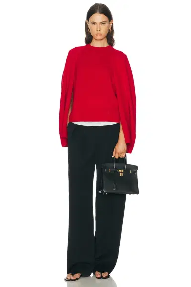 TOTEME Crew Cape Knit Sweater | Thumbnail 4