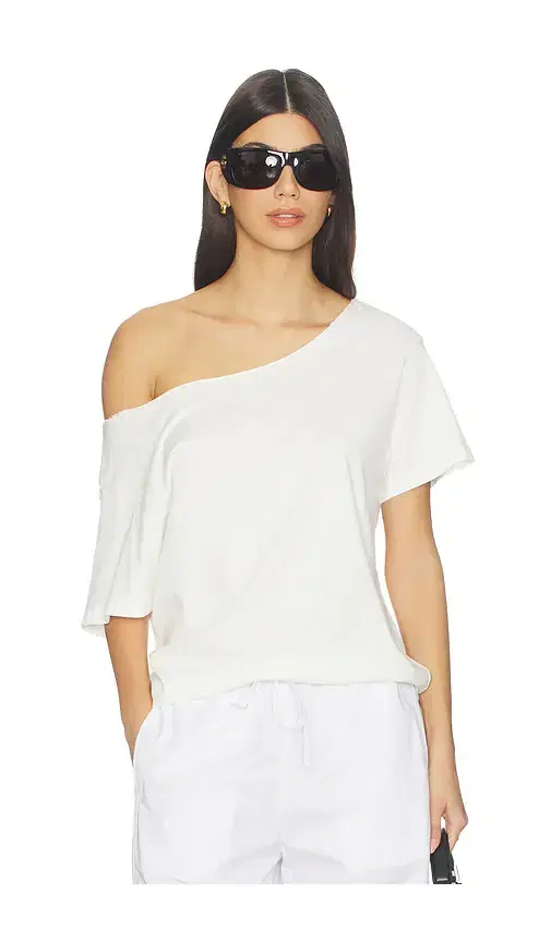 Solid Off The Shoulder Tee