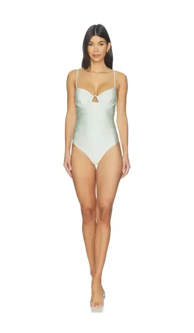 Simkhai Laine Ruched One Piece | Thumbnail 1 Simkhai Laine Ruched One Piece | Thumbnail 1