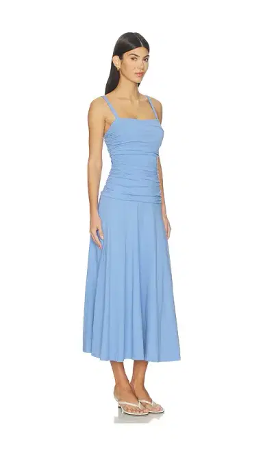 susana monaco Low Gathered String Dress | Thumbnail 2 susana monaco Low Gathered String Dress | Thumbnail 2