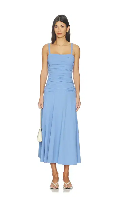 Low Gathered String Dress