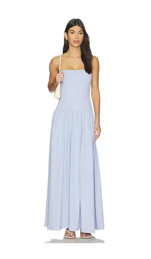 Tube Drop Waist Maxi Dress