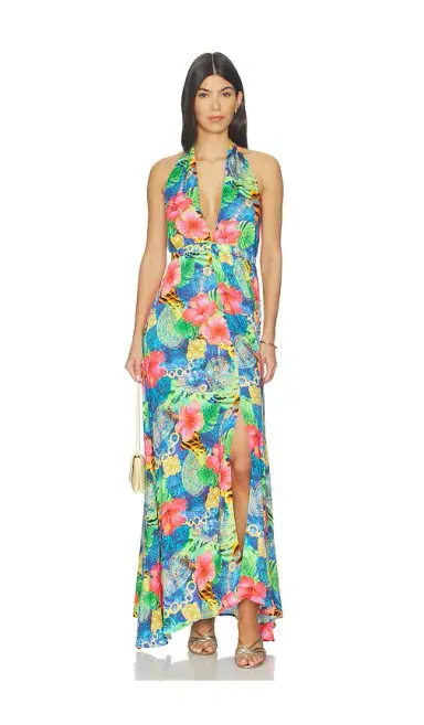 Luli Fama Jungle Reign Convertible Maxi Dress | Thumbnail 1