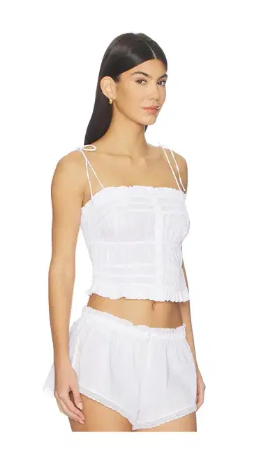 Skims Garment Washed Ruffle Cami | Thumbnail 2