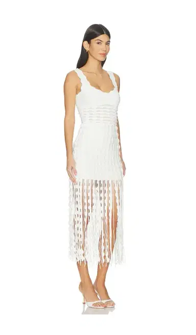SIMKHAI Jasmine Scalloped Knit Midi Dress | Thumbnail 2