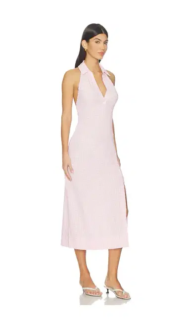 Simkhai Clairmont Halter Midi Dress | Thumbnail 2 Simkhai Clairmont Halter Midi Dress | Thumbnail 2